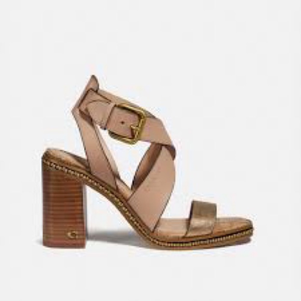 COACH Mandy Block Heel Size 8